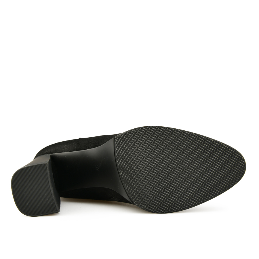 γυναικεία μποτάκια ύφασμα μαύρο 5