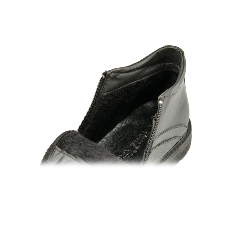 ανδρικά μποτάκια φυσικό δέρμα μαύρο 3