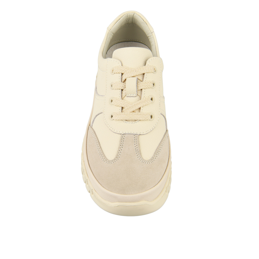 γυναικεία παπούτσια φυσικό δέρμα μπεζ 1