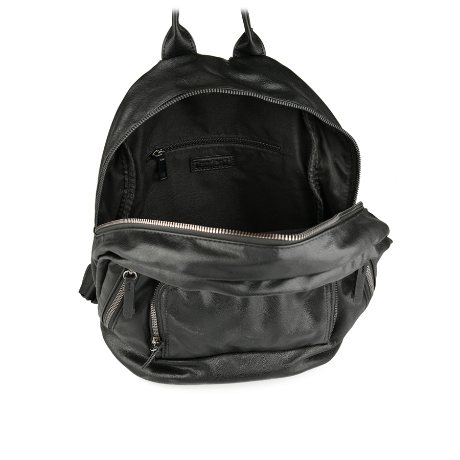 дамска раница еко кожа черна 2