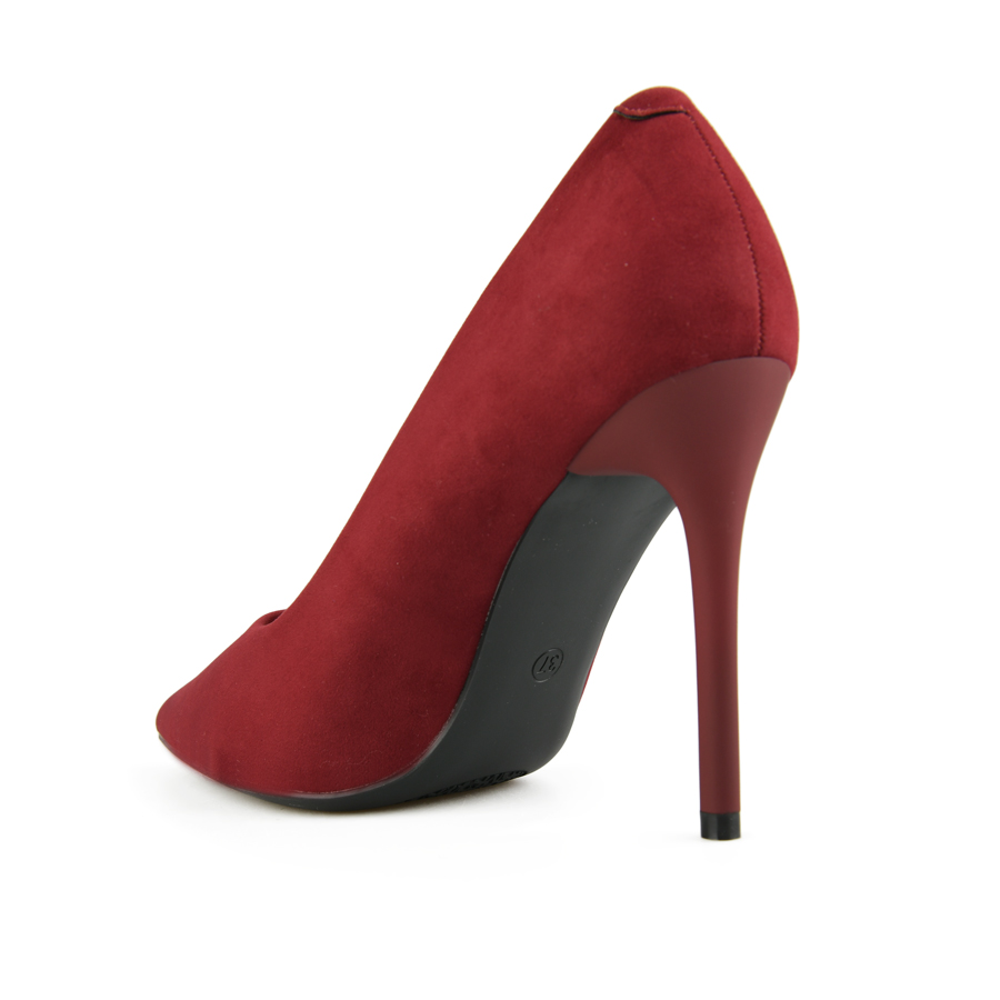pantofi damă textil bordo 3