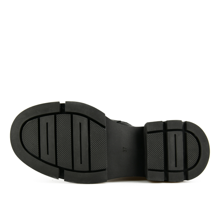 botine damă piele naturală negru 4