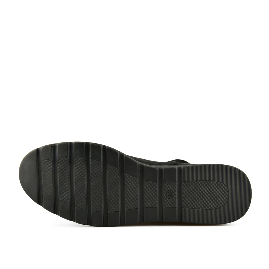botine damă textil negru 4