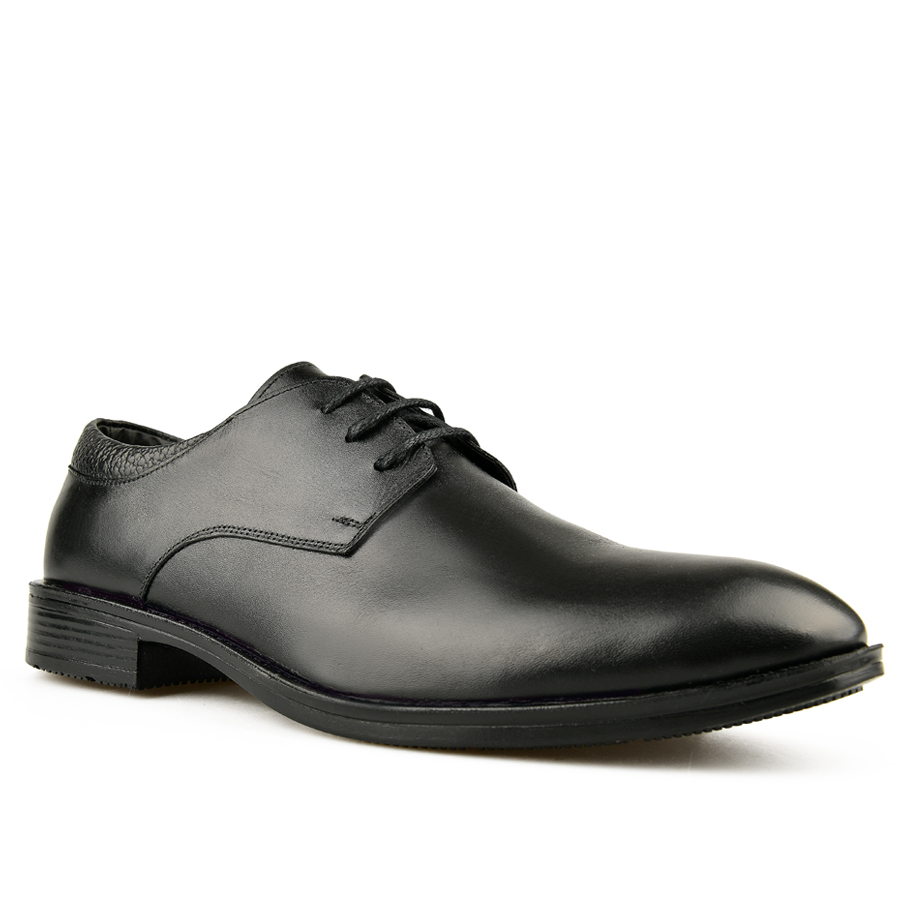 ανδρικά παπούτσια φυσικό δέρμα μαύρο 2