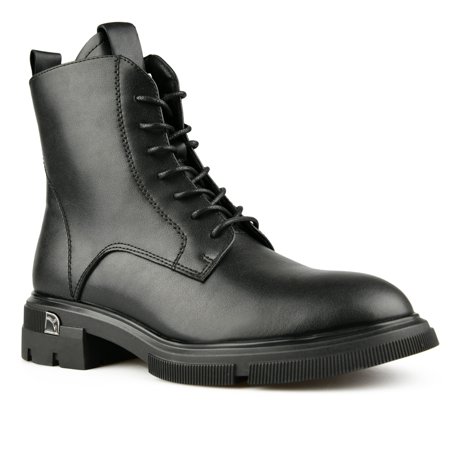 botine damă piele naturală negru 1