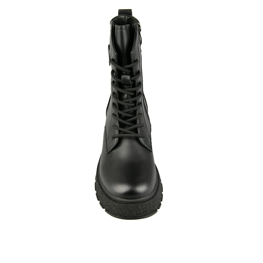 botine damă piele naturală negru 2
