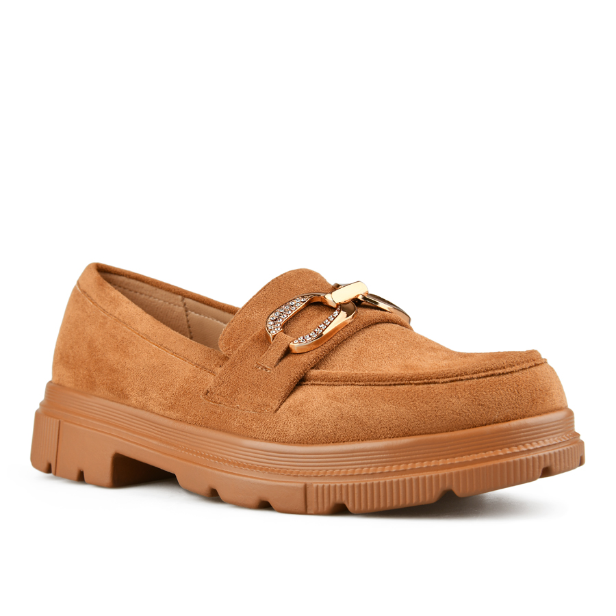 дамски обувки текстил светло кафяви 2