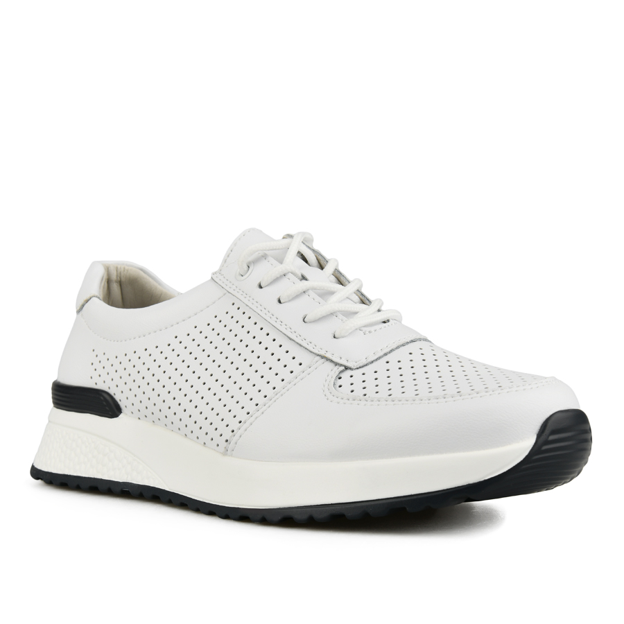 дамски обувки естествена кожа бели 2