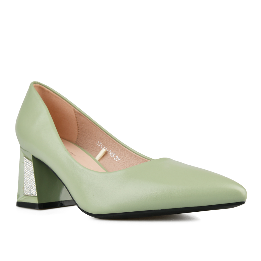 дамски обувки еко кожа зелени 1