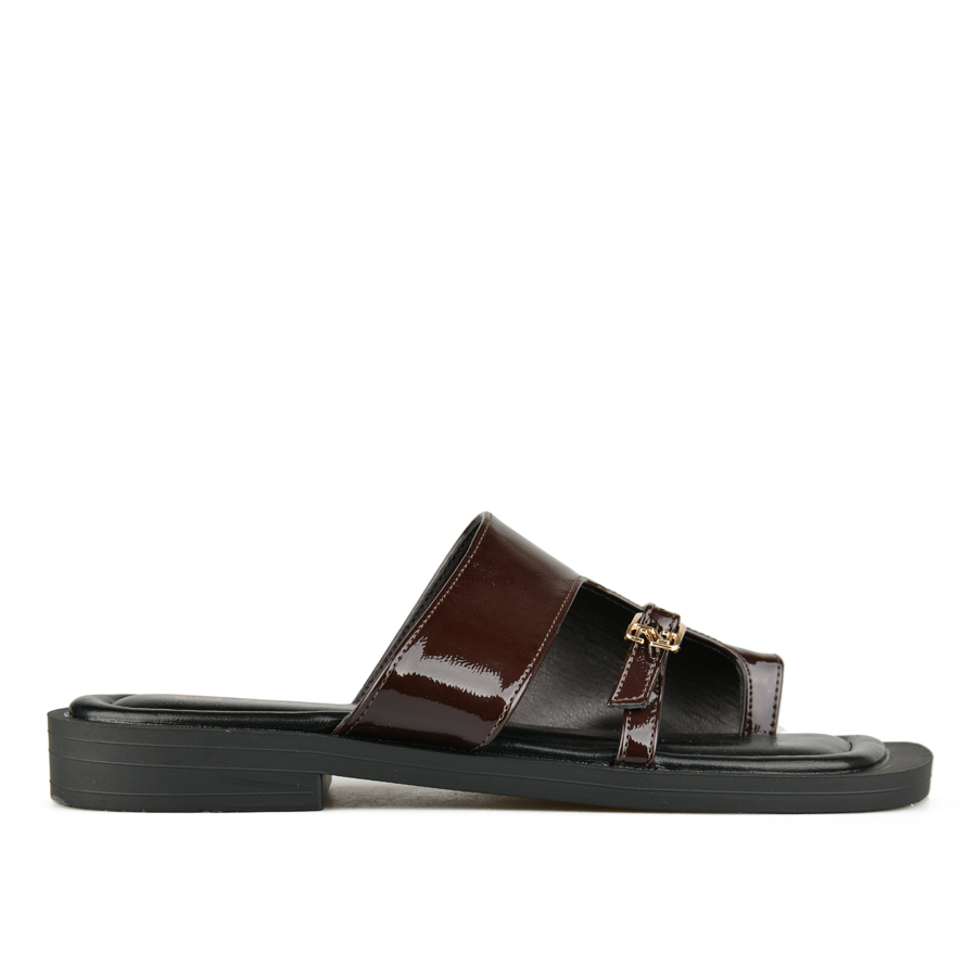 γυναικεία παντόφλες οικολογικό δέρμα μπορντό 0