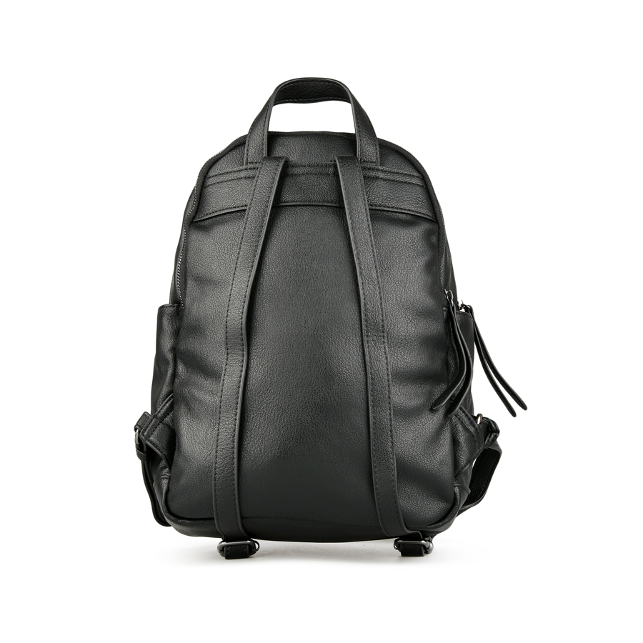 дамска раница еко кожа/текстил черна 1