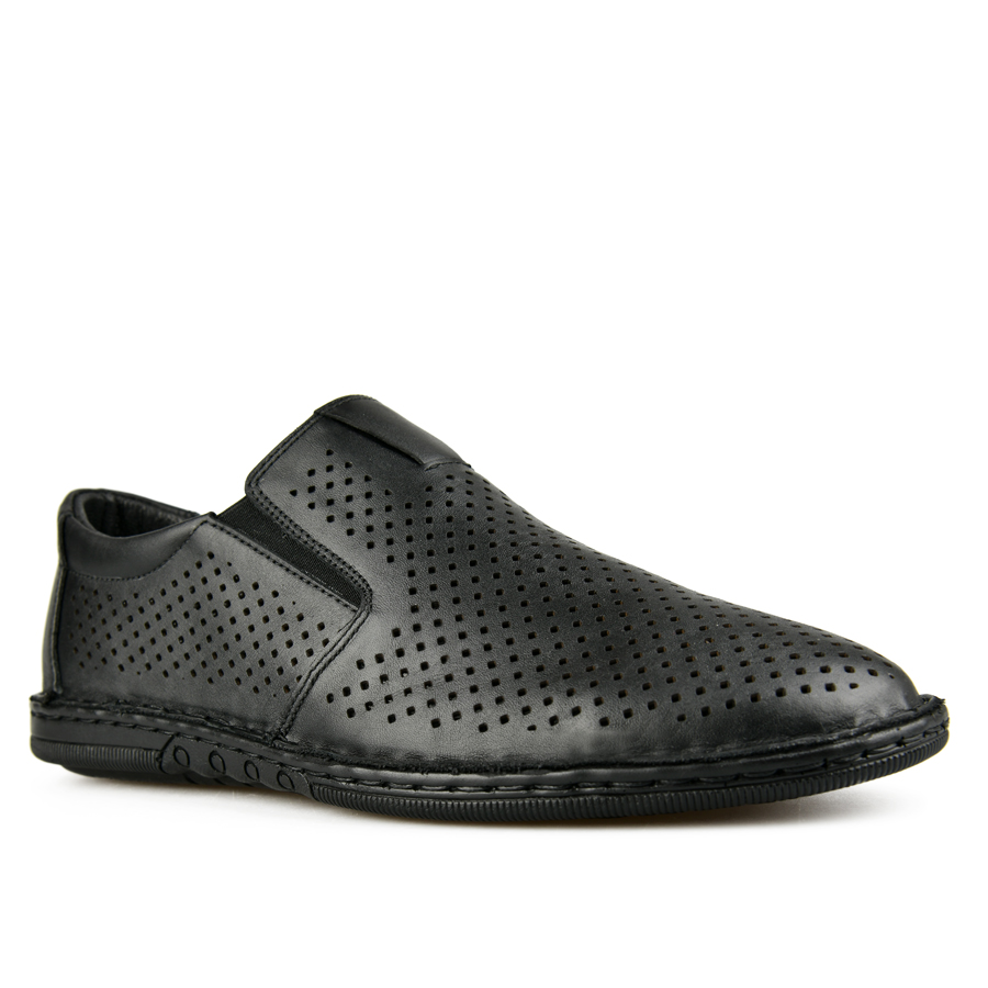 ανδρικά παπούτσια φυσικό δέρμα μαύρο 2