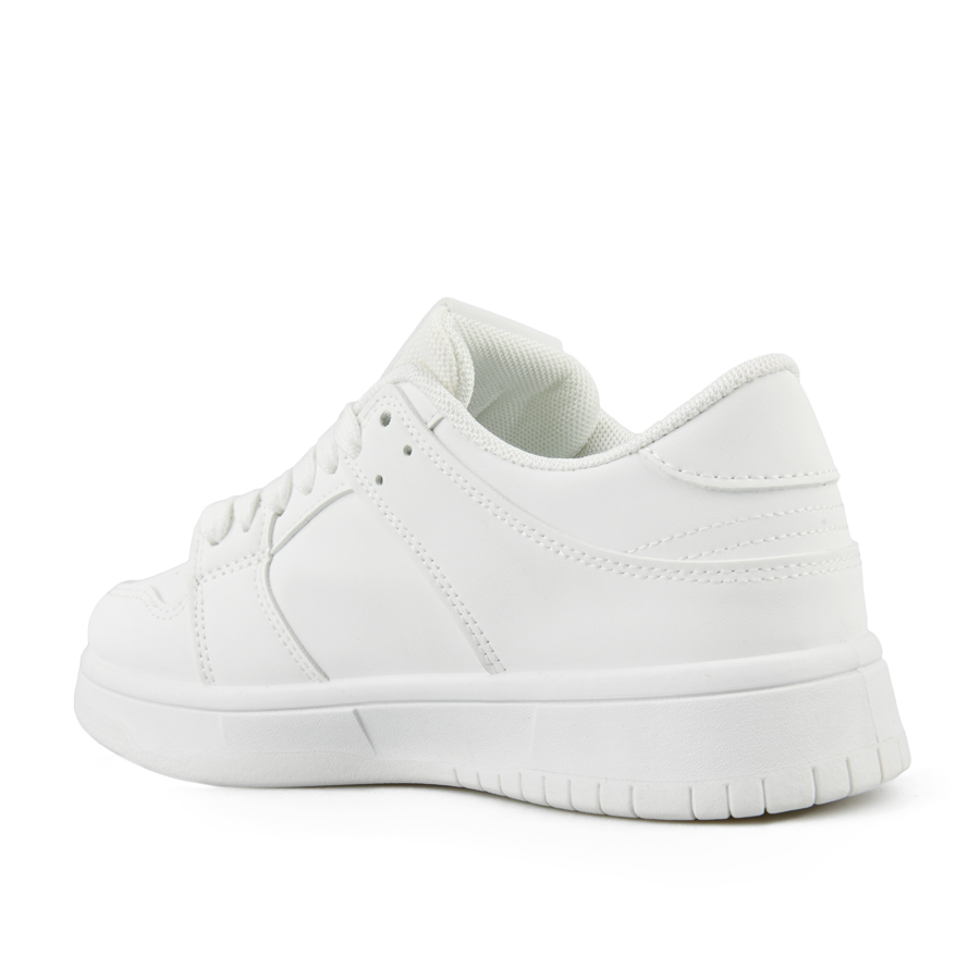 γυναικεία sneakers οικολογικό δέρμα λευκά 3