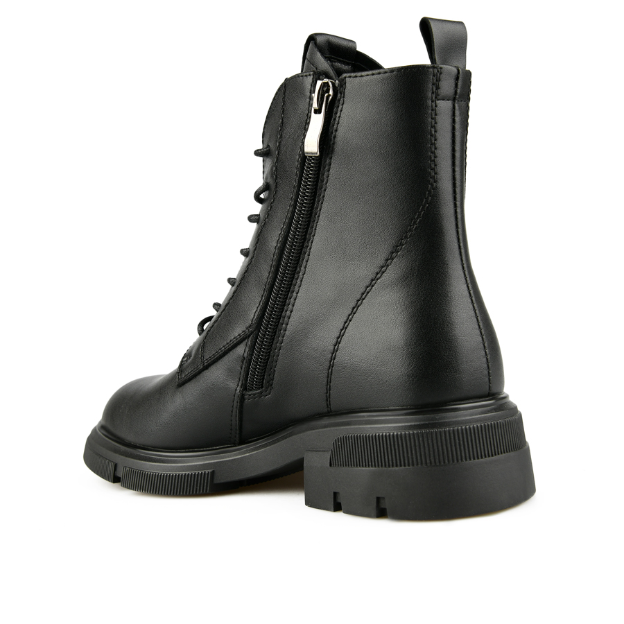 botine damă piele naturală negru 3