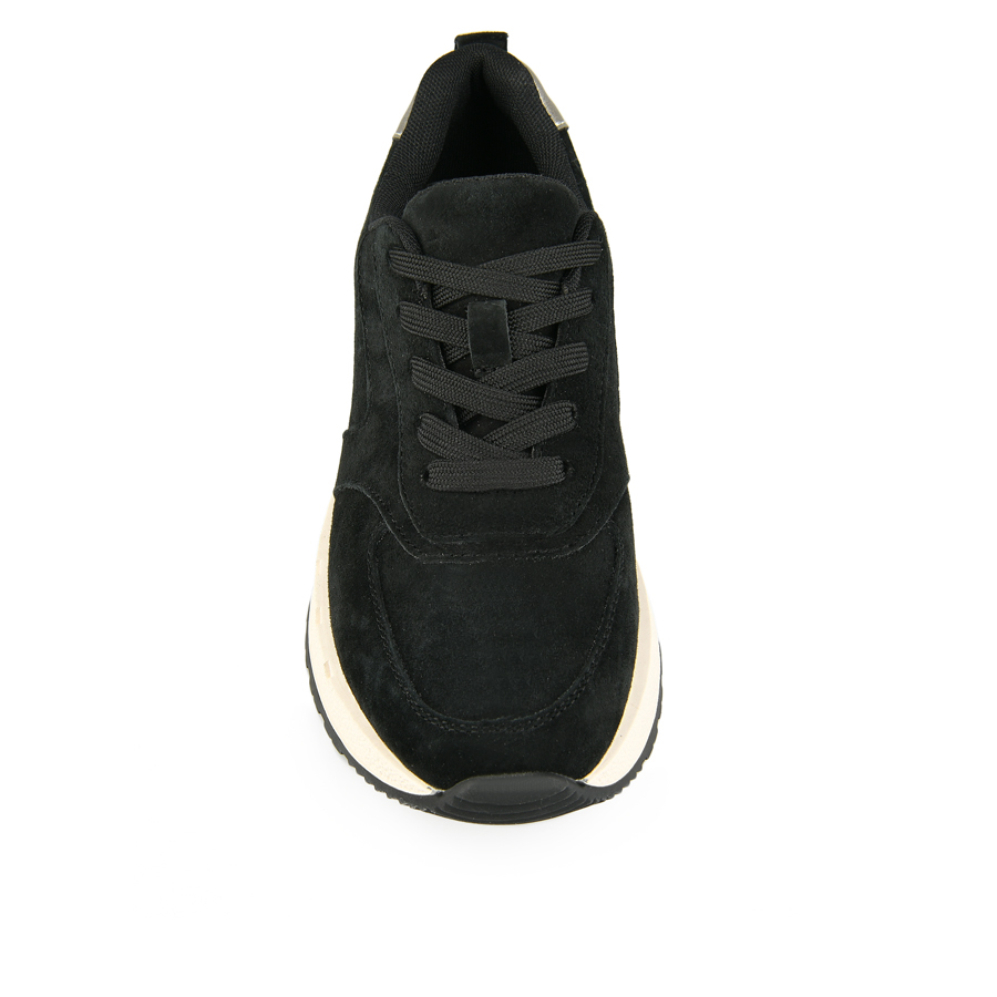 adidași damă piele naturală negru 2
