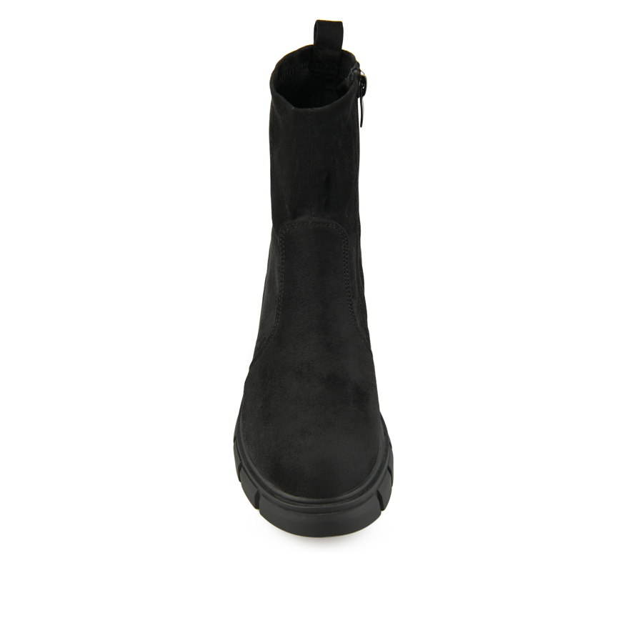 botine damă textil negru 2