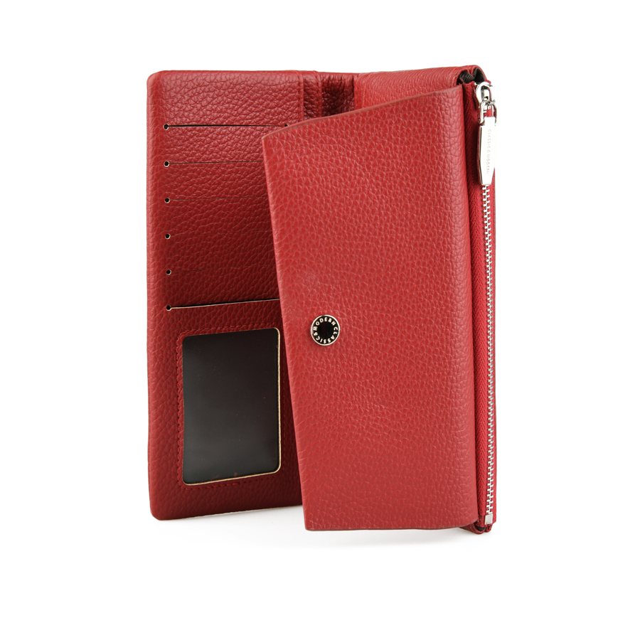γυναικείο πορτοφόλι οικολογικό δέρμα κόκκινο 3