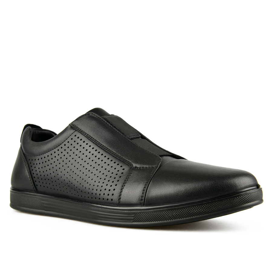 ανδρικά παπούτσια φυσικό δέρμα μαύρο 1