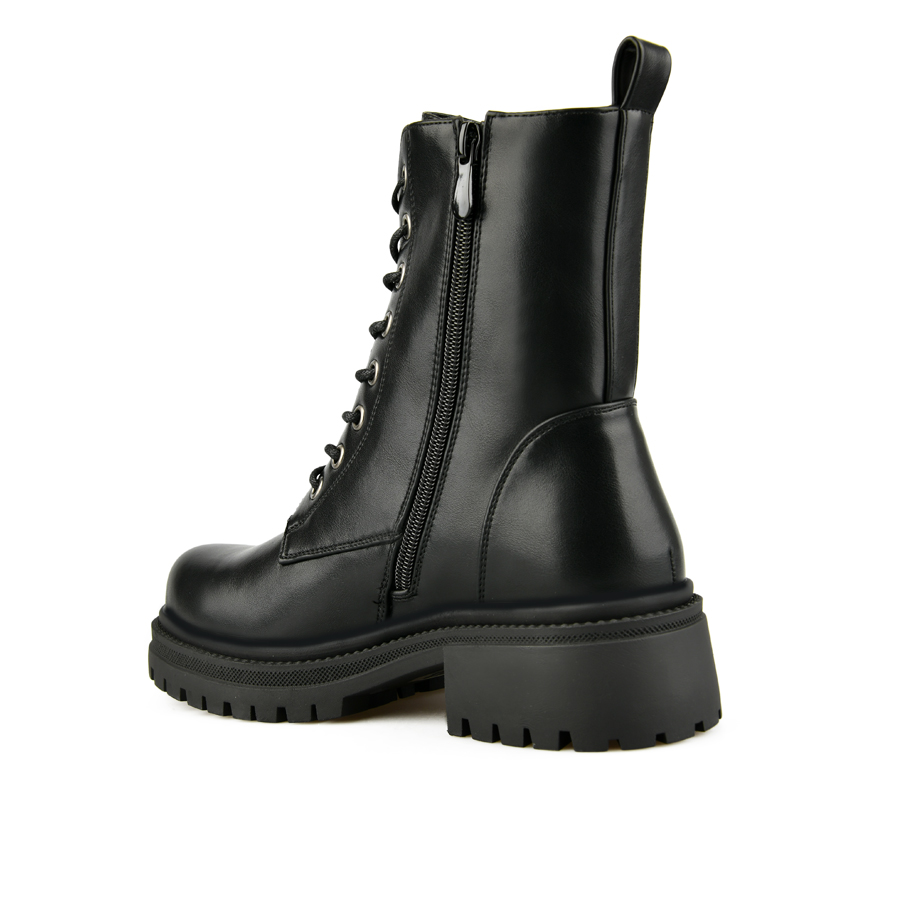 botine damă piele ecologică negru 3