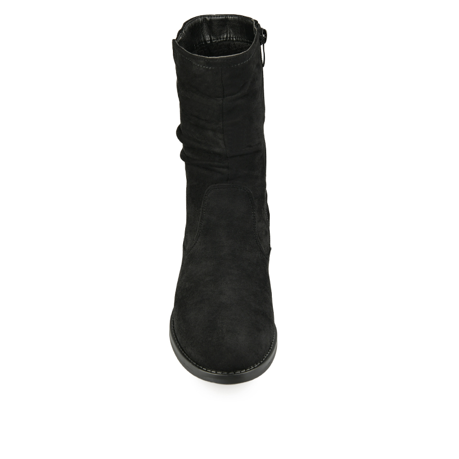 botine damă textil negru 3