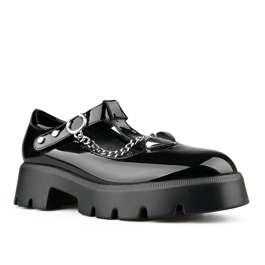 γυναικεία παπούτσια οικολογικό δέρμα μαύρο 2