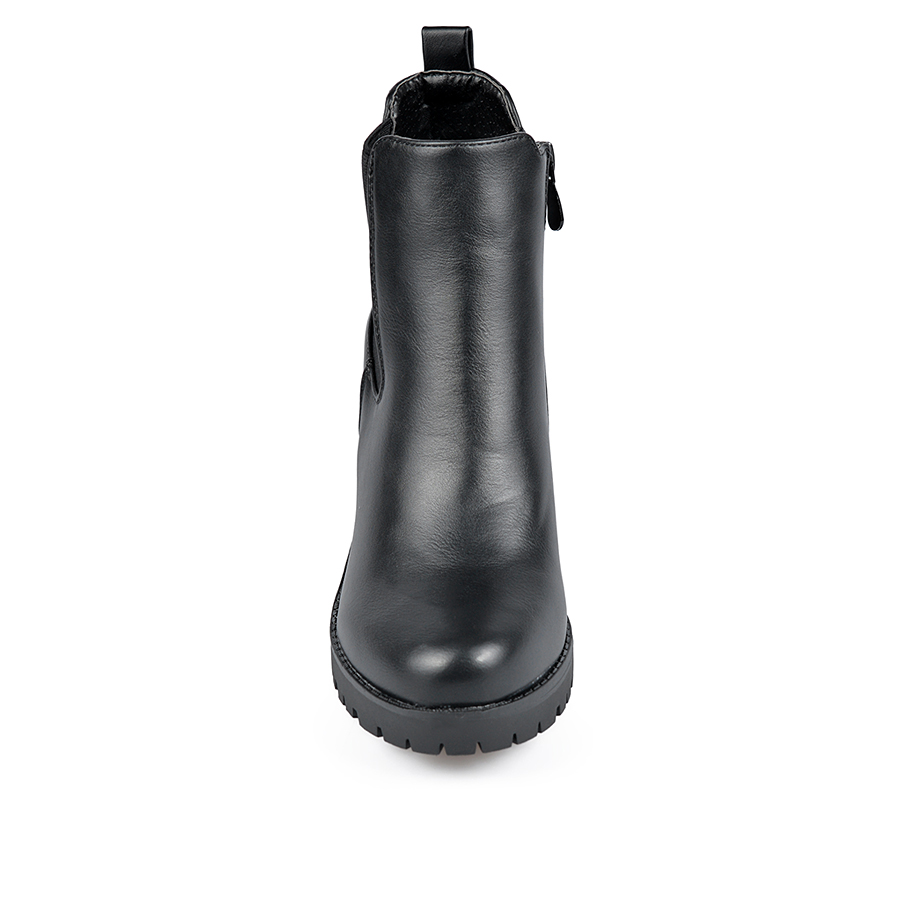 botine damă piele ecologică negru 4