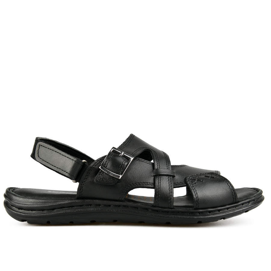 ανδρικά σανδάλια φυσικό δέρμα μαύρο 0