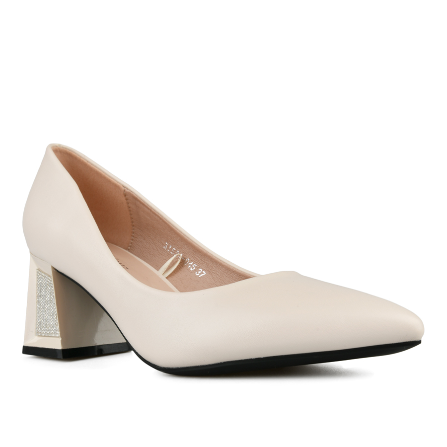 γυναικεία παπούτσια οικολογικό δέρμα μπεζ 1