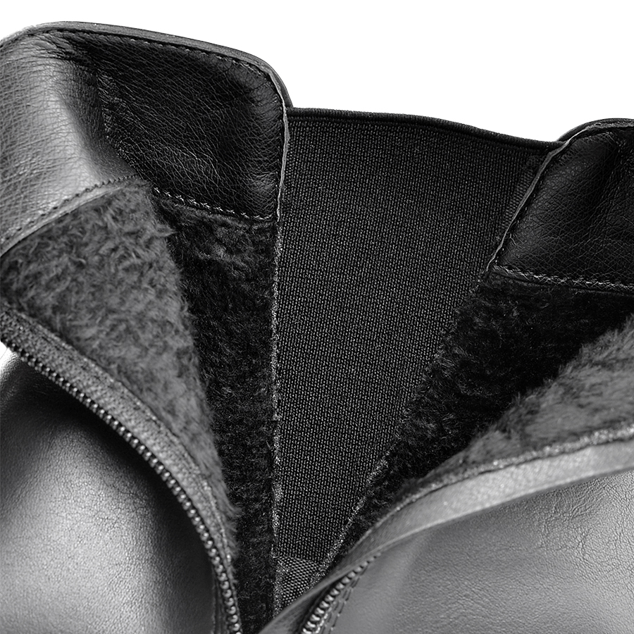 botine damă piele ecologică negru 4