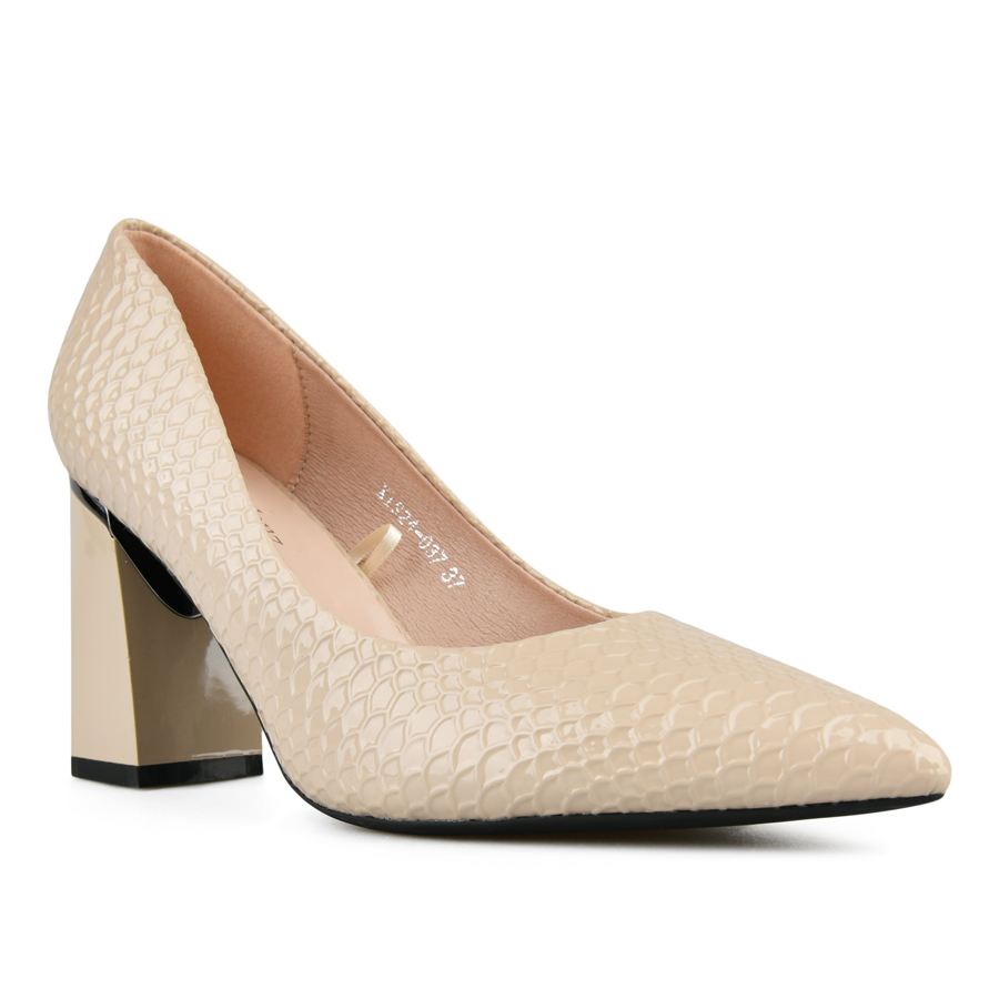 γυναικεία παπούτσια οικολογικό δέρμα μπεζ 1