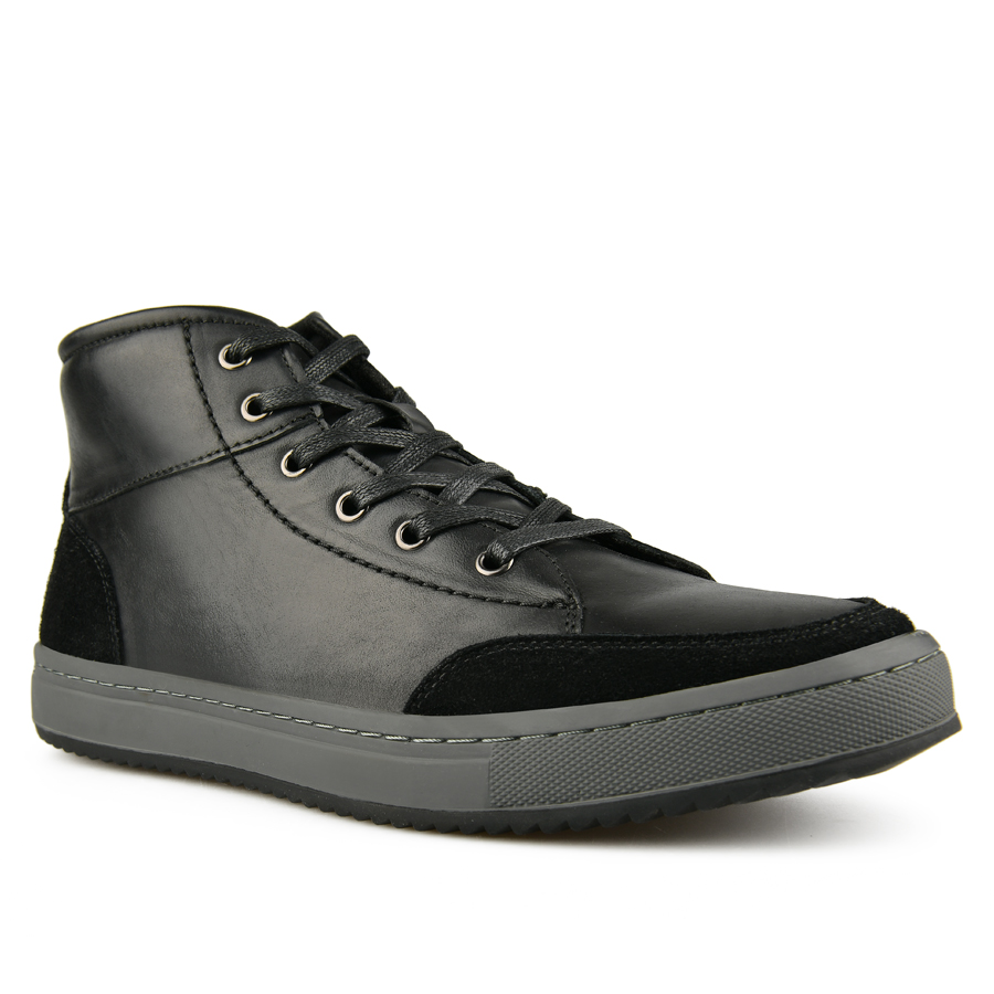 botine bărbați piele naturală negru 1
