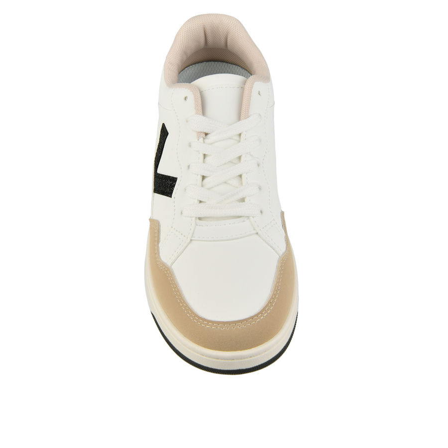 γυναικεία sneakers οικολογικό δέρμα λευκά 2
