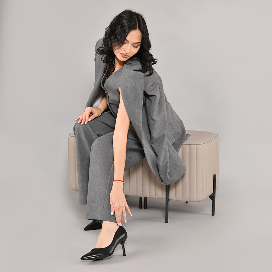 γυναικεία παπούτσια οικολογικό δέρμα μαύρο 4