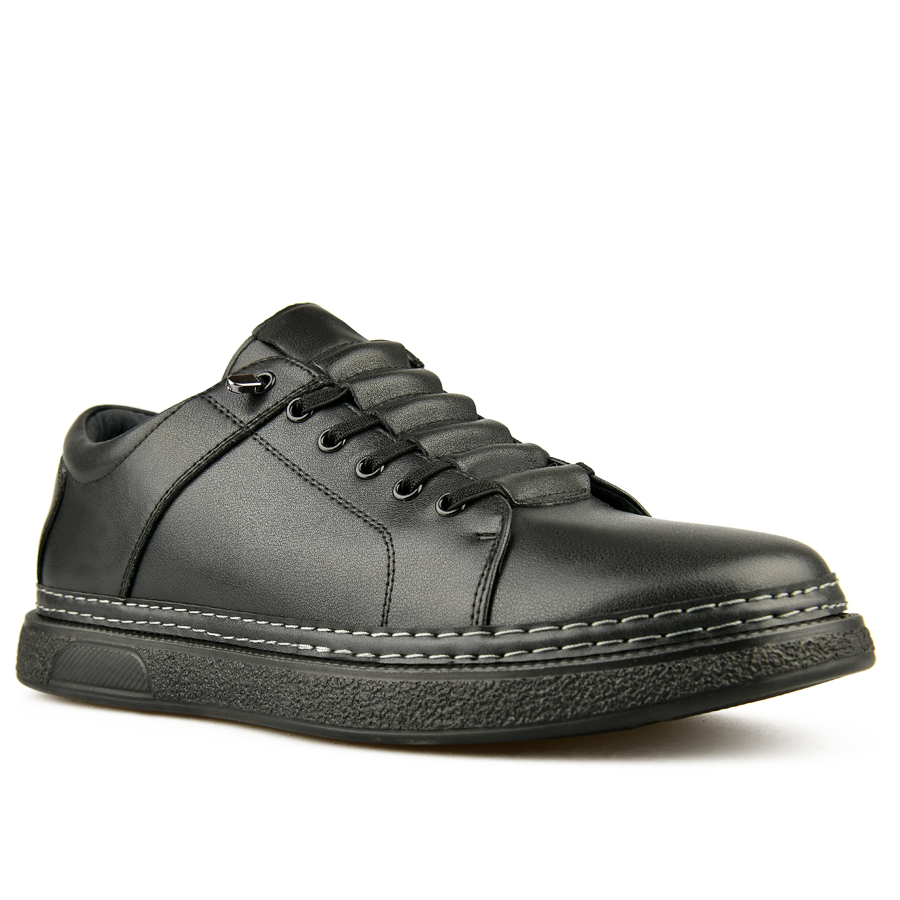 мъжки обувки естествена кожа черни 2