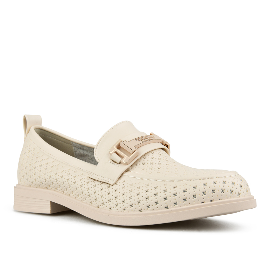 дамски обувки еко кожа бежови 2