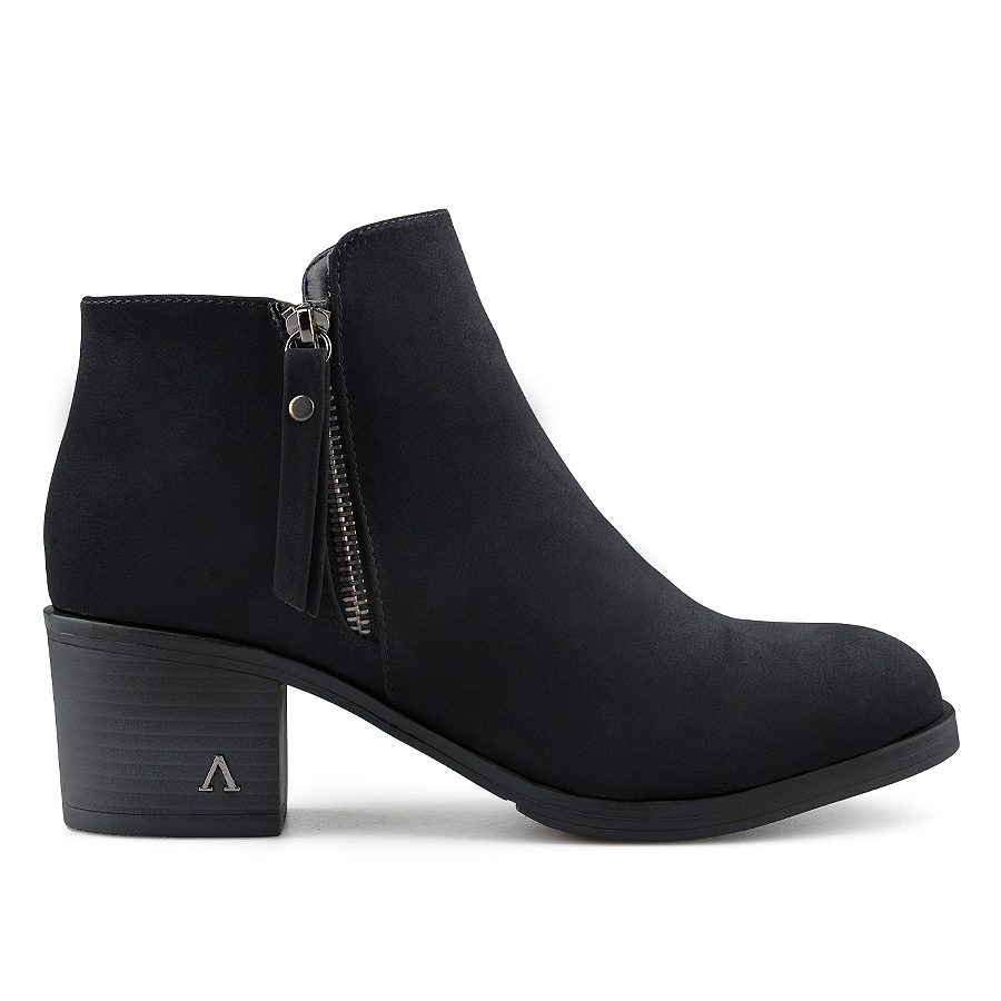 botine damă piele ecologică negru 0