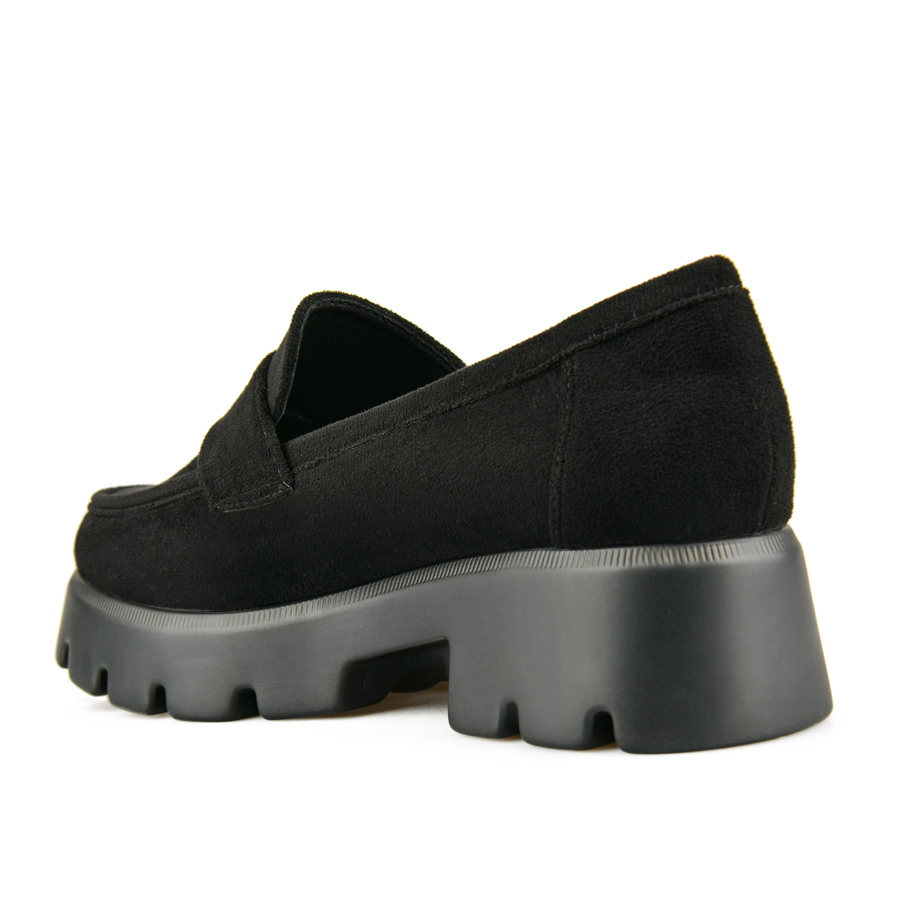 γυναικεία παπούτσια ύφασμα μαύρο 3