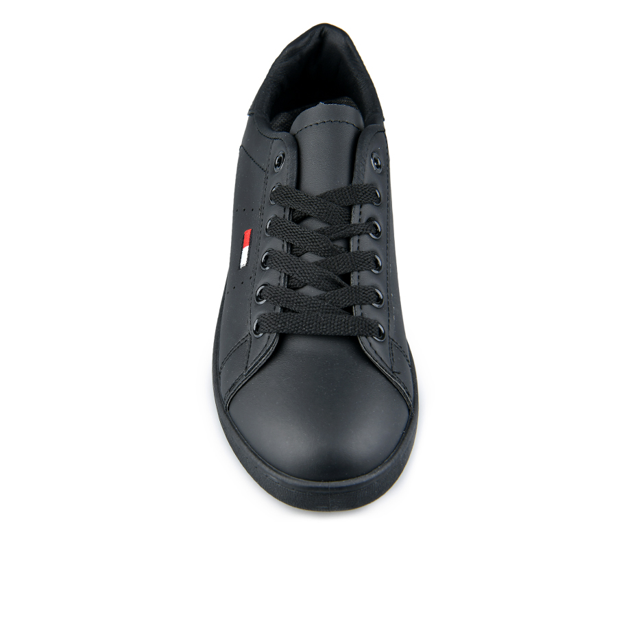 γυναικεία sneakers οικολογικό δέρμα μαύρο 2