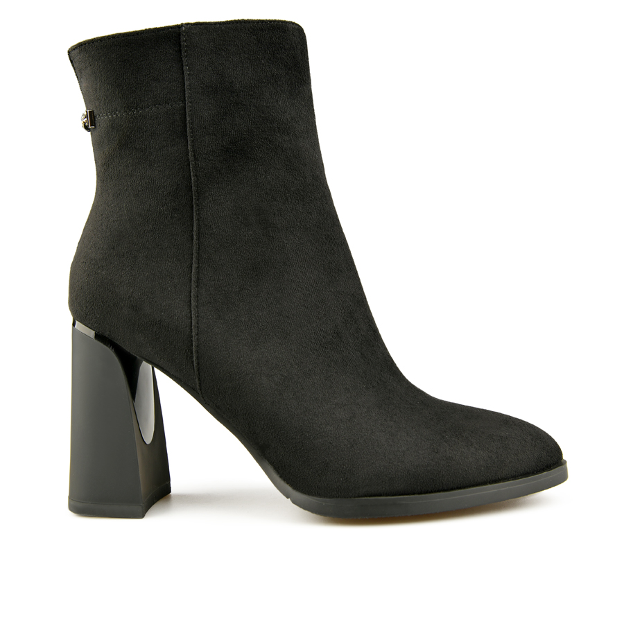 botine damă textil negru 0