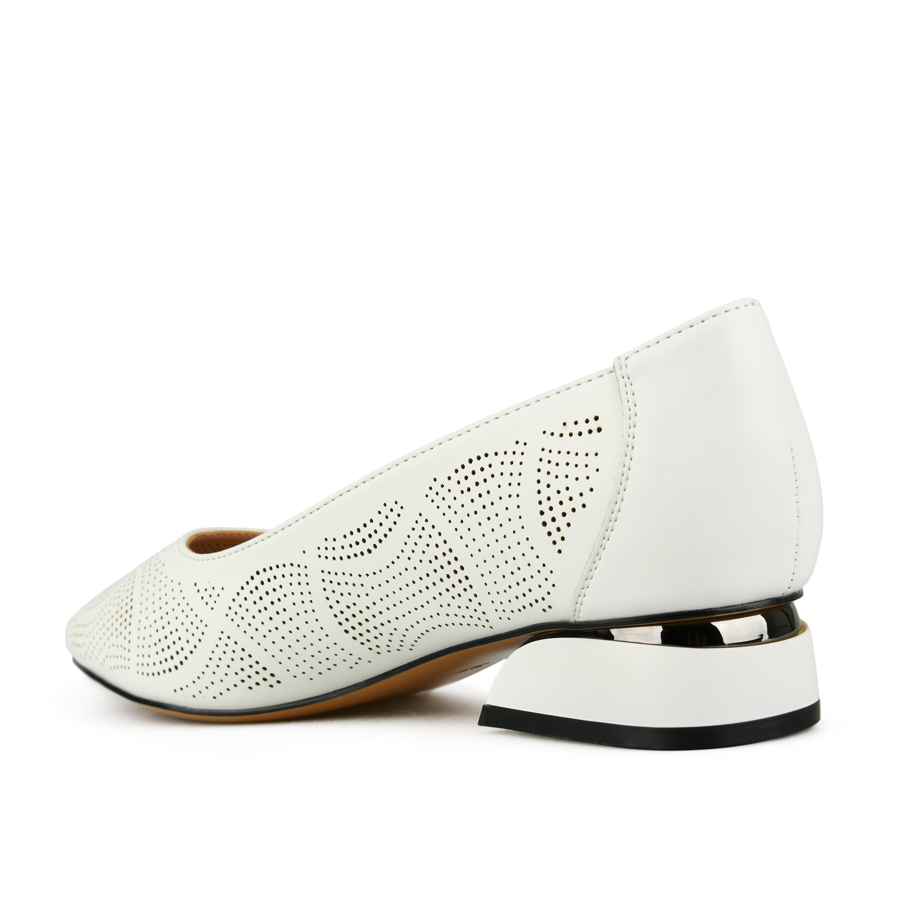 γυναικεία παπούτσια οικολογικό δέρμα λευκά 3