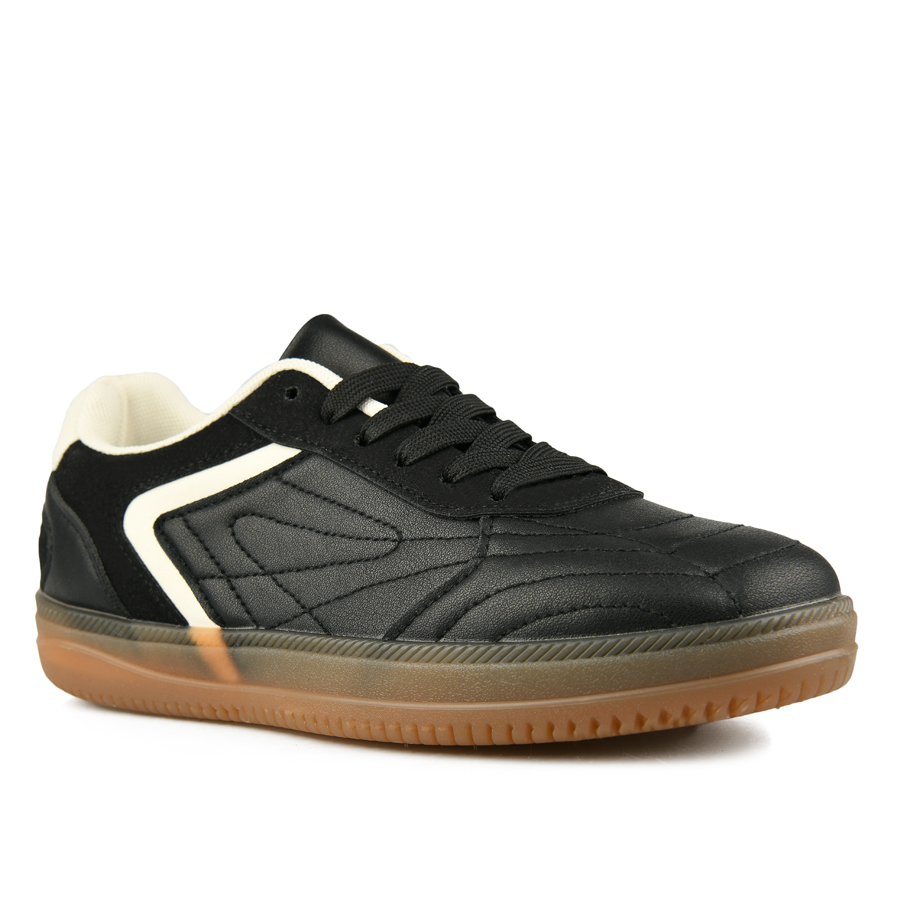 γυναικεία sneakers οικολογικό δέρμα μαύρο 1