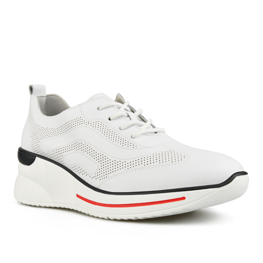 дамски обувки естествена кожа бели 2