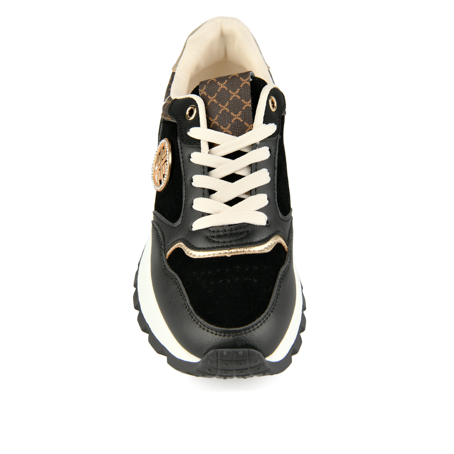 γυναικεία sneakers οικολογικό δέρμα μαύρο 2