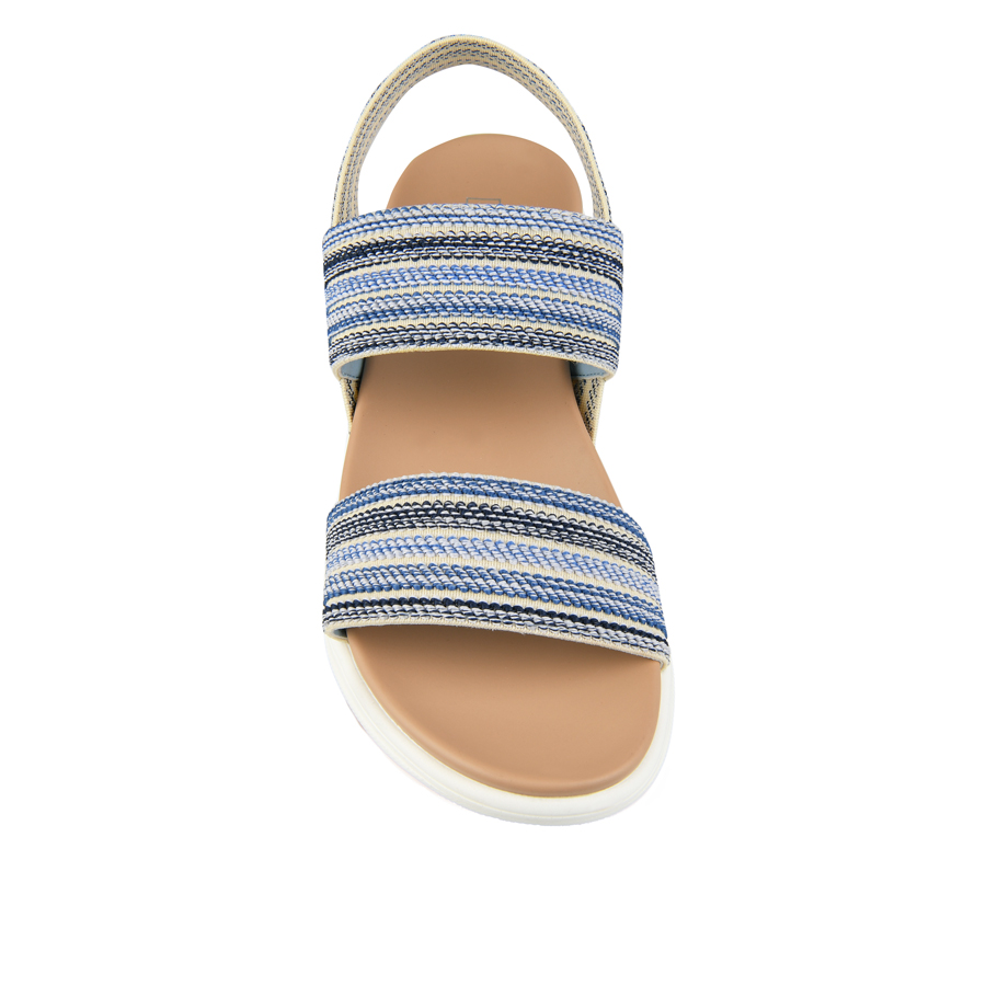 γυναικεία σανδάλια ύφασμα μπλε 1