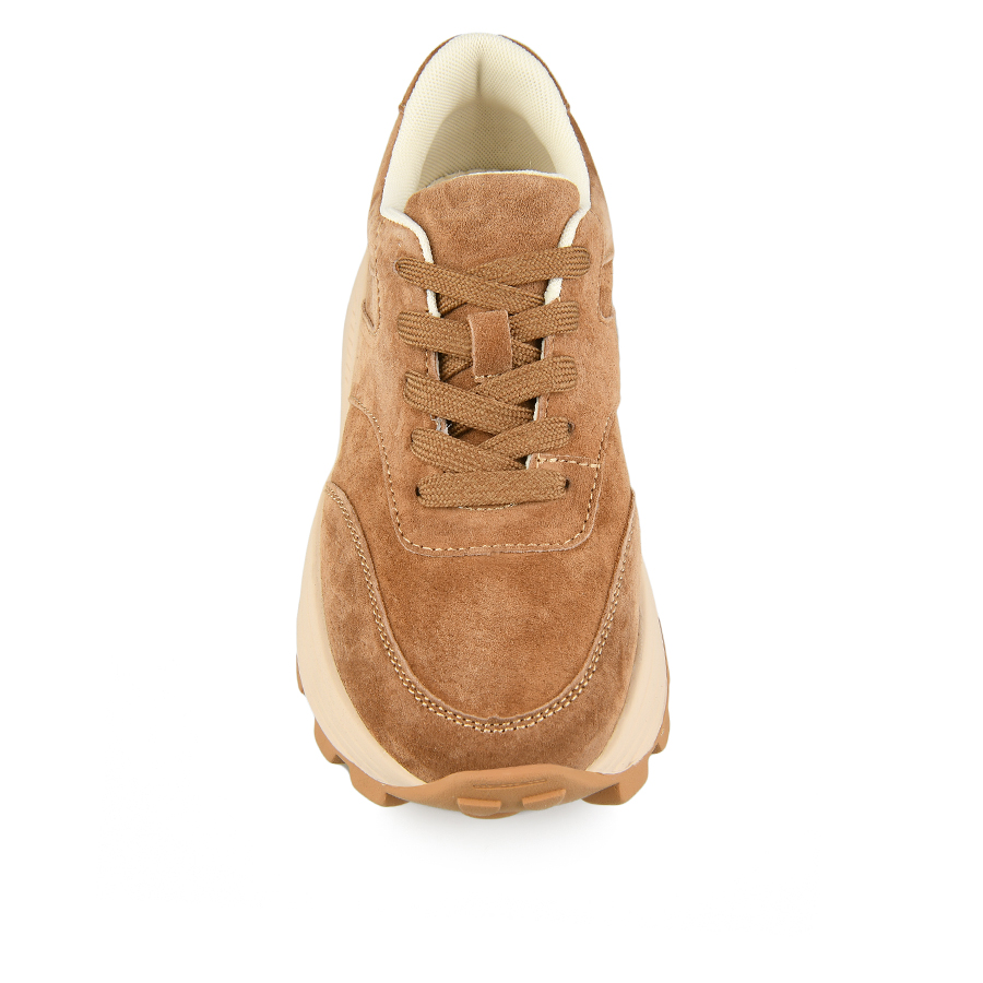 adidași damă piele naturală maro 2