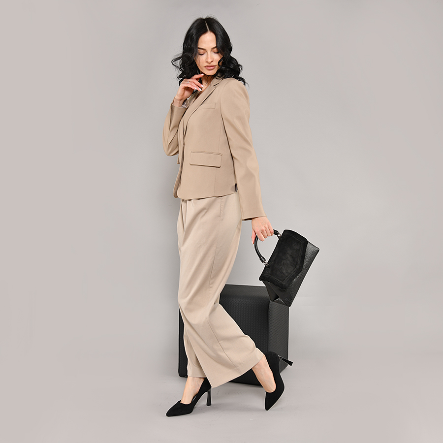 γυναικεία παπούτσια ύφασμα μαύρο 4