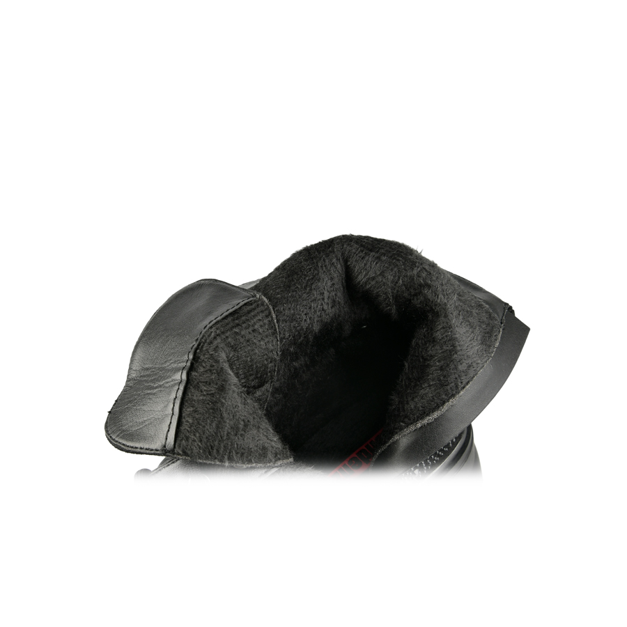 botine damă textil negru 5