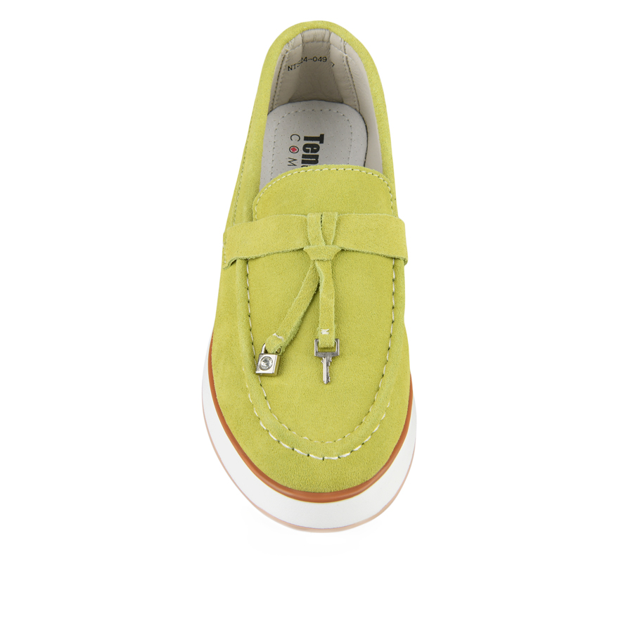 γυναικεία παπούτσια φυσικό δέρμα πράσινα 1