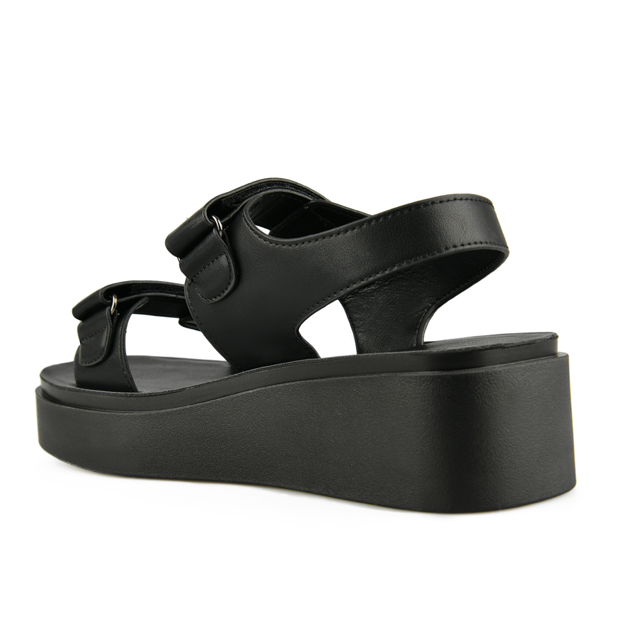 sandale damă piele ecologică negru 3