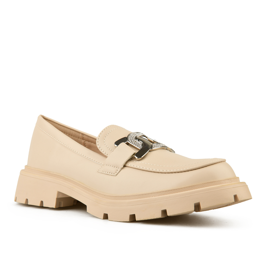 γυναικεία παπούτσια οικολογικό δέρμα μπεζ 2